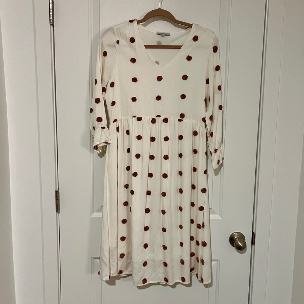 Polagram Swiss Dot Midi Dress - Size S